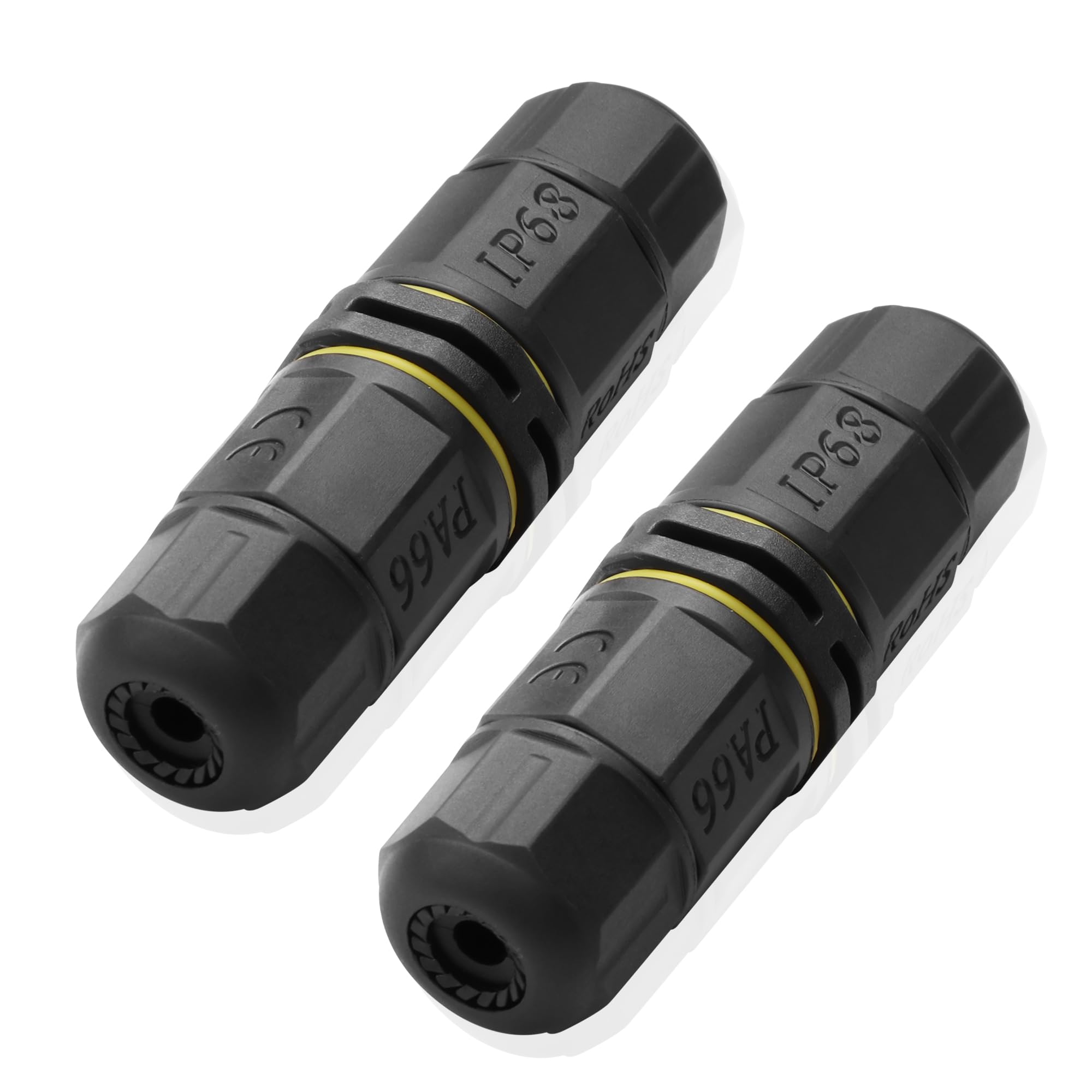 JSADZKJ IP68 Waterproof Electrical Cable Connector Outdoor Waterproof M20 3 Pole Plug Connector Wire Range(Ø3 4.5-10mm) for Outdoor Led Lighting,Street Lamps and Street Landscape Lights 2pcs (3PIN)