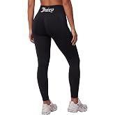 Juicy Couture Womens Seamless Leggings High Waisted Yoga Pants Gym Workout | Seamless Nylon Knit, Plus Size Curvy, No Side Seams To Dig, High Rise Compression Opaque, Fall Running Studio Athleisure