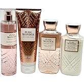 Bath & Body Works PURE WONDER Deluxe Gift Set - Fragrance Mist - Body Cream - Body Lotion - Shower Gel - Full Size