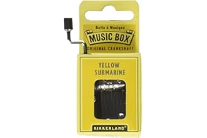 Kikkerland Yellow Submarine Crank Music Box