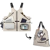 HygaLivia 2-in-1 Convertible Travel Vest with Pockets | Avoid Carry-on Fees | Unisex travel vest with multiple pockets | For flights, concerts, festivals, and no-bag venues | Helps avoid carry-on fees