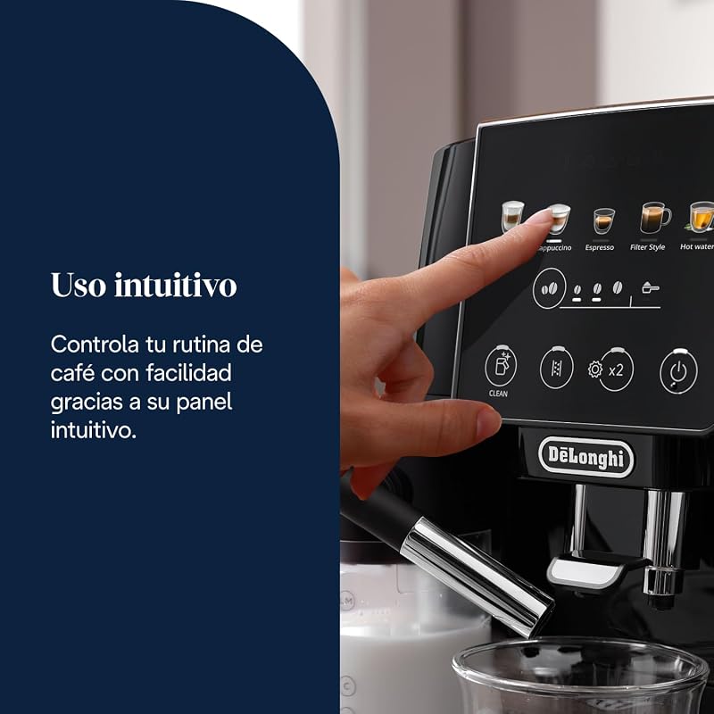 Magnifica Start - Cafetera Superautomática 4 Bebidas Negro