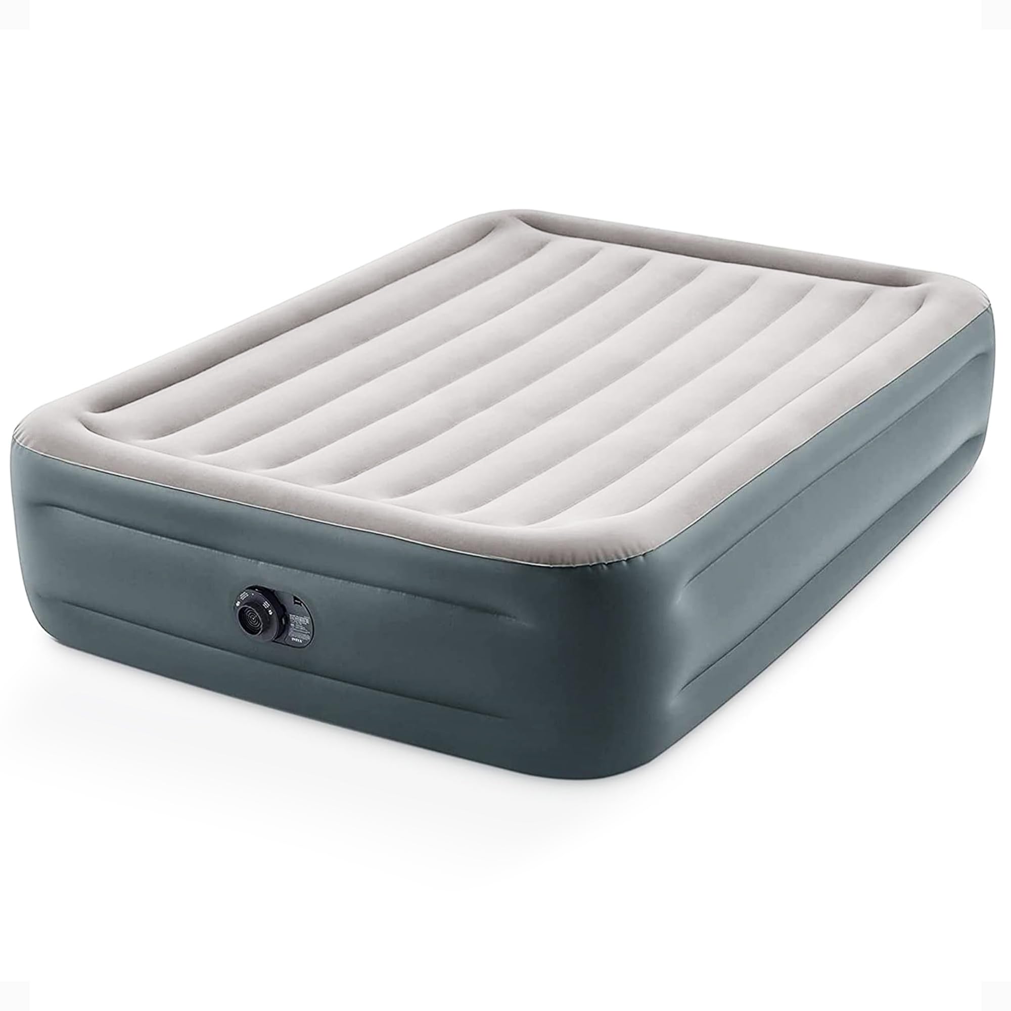 Photo 1 of ****STOCK PHOTO FOR REFERENCE***Intex 64125ED Dura-Beam Plus Essential Rest Air Mattress - Fiber-Tech – Queen Size – Built-in Electric Pump – 18in Bed Height – 600lb Weight Capacity