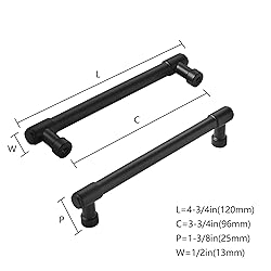 ZAUYX Solid Heavy Duty Jasper Pulls 10 Pack Matte