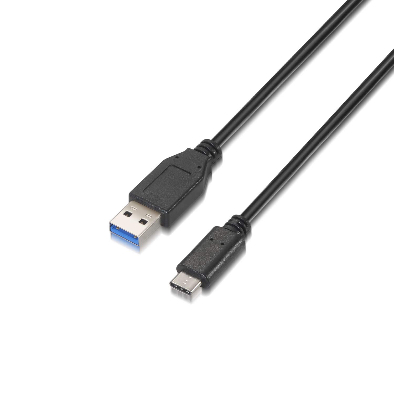 AISENS A107 – 0060 – CABLE USB 3.1 (10 Gbps, 3 A, 1 m, for mobile phone and Tablet) Black