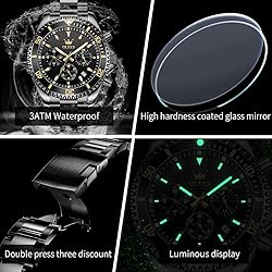 OLEVS Watches for Men Business Dress Big Face