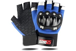 YAMEIZE Kids Half Finger Sport Gloves - Children Exercise Gloves Skate Cycling Training Other Sports Anti-Abrasion No-Slip Full Finger Gloves