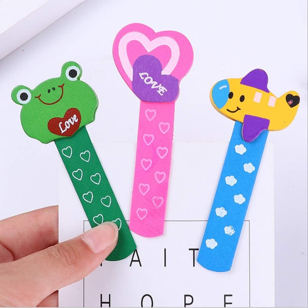 CHSYOO 20 Pieces Animals Bookmark Cartoon Wooden Gifts for Kids Birthday Party Favor Christmas - Image 3
