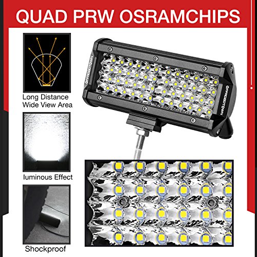 image for LED Pods Light, OFFROADTOWN 2pcs 7'' 192W Off road Driving Lights LED 