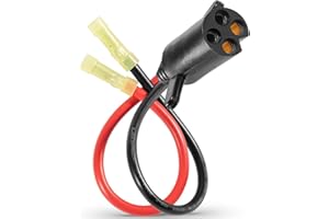 8M4000953 Trolling Motor Guide Power Plug, 2-Prong, Connects with 50A,12V/24V/36V Trolling Motors Male Female Trolling Motor 