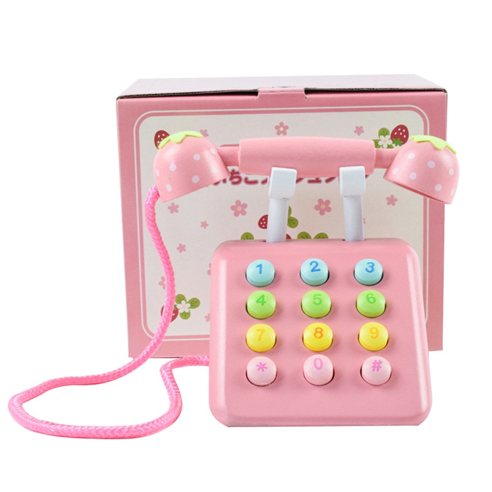 pink telephone toy