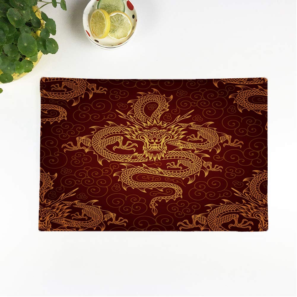 Best Dragon Placemats For Dining Table Set Of 6