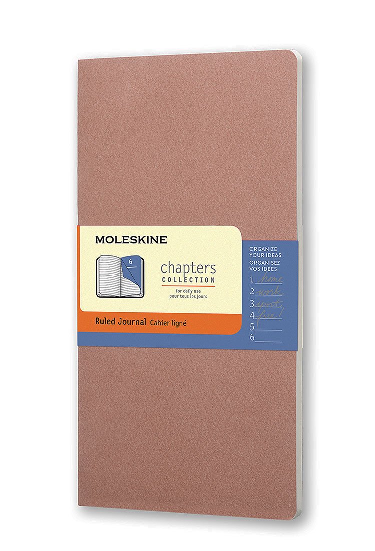 Moleskine Chapters Journal Old Rose Slim Medium Ruled