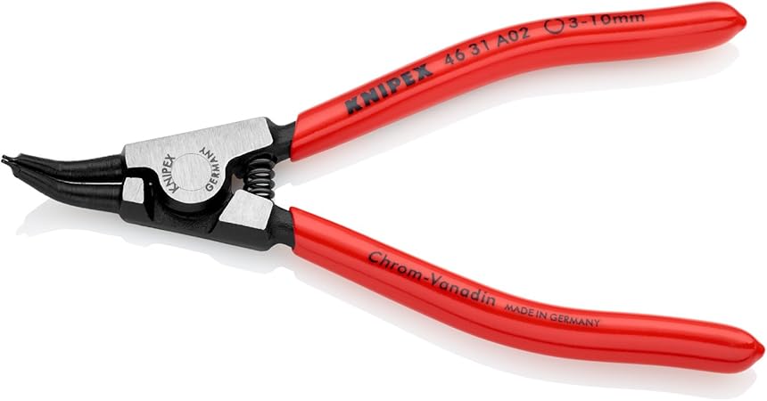 Knipex 46 31 A02 Pince Pour Circlips Pour Circlips Exterieurs D Arbre Coudees A 45 Noire Atramentisee Gainees En Plastique 130 Mm Amazon Fr Bricolage