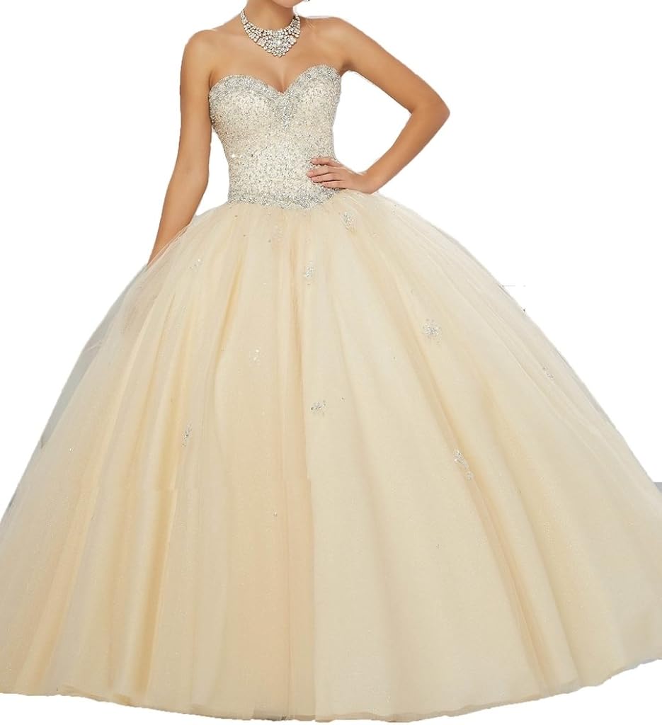 strapless tulle prom dress