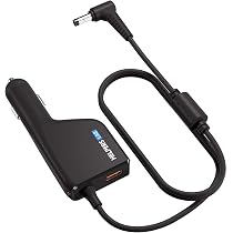 Chargeur Voiture 15.6V 7.05A + QC3.0 USB Pour Panasonic Toughbook CF-18 CF-19 CF-29 CF-30 CF-31 CF-53 Etc. – 12-24V Auto/Camion