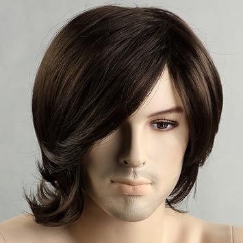 Mermaid Men S Wig New Fashion Medium Long Hair Wigs Male Cos Party