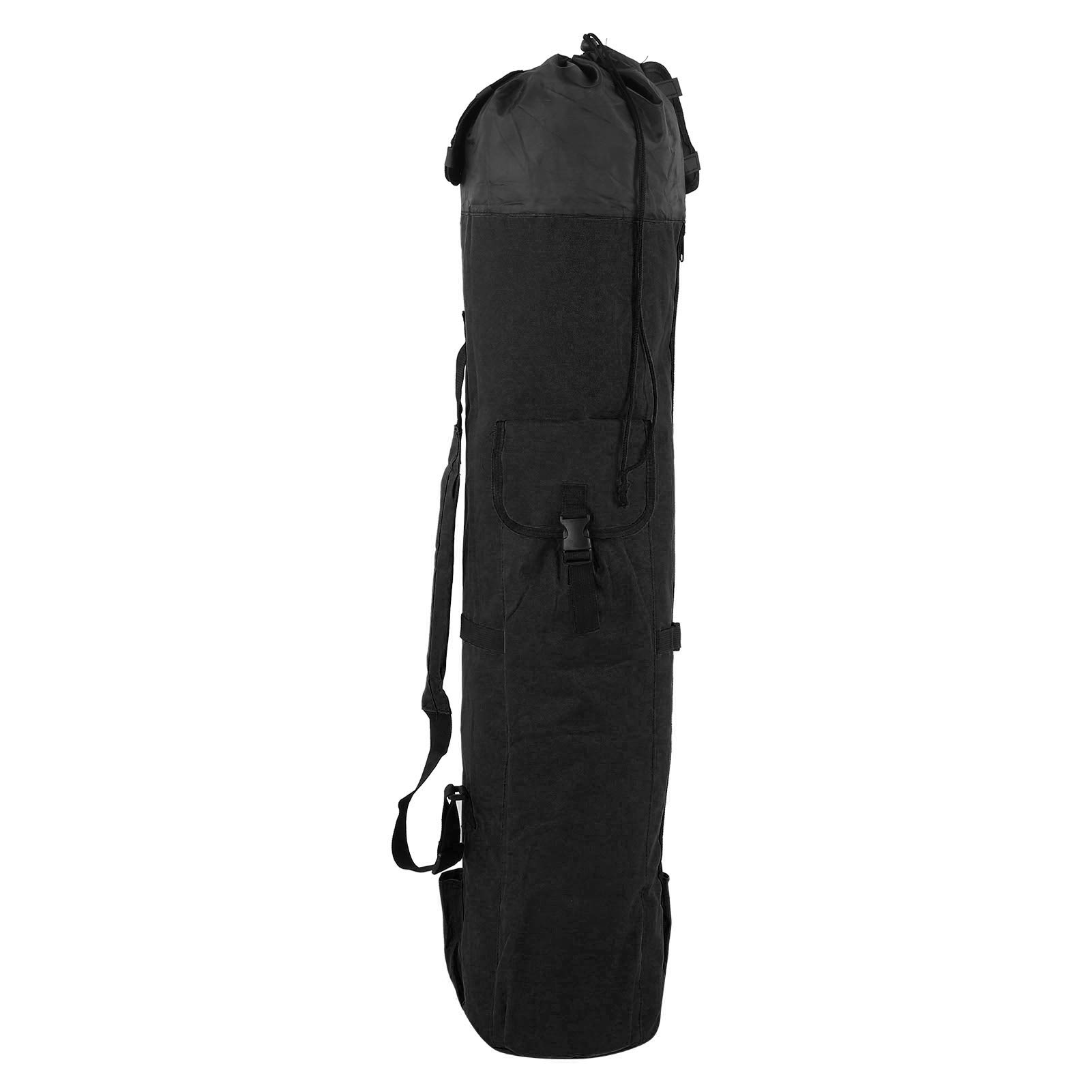Fishing Rod Storage Bag,Fishing Tackle Gear Bag Cylindrical Waterproof Pole Reel Carrier Large Capacity With Tight Buckle Easy To Adjust(black) Fishing Storage Supplies
