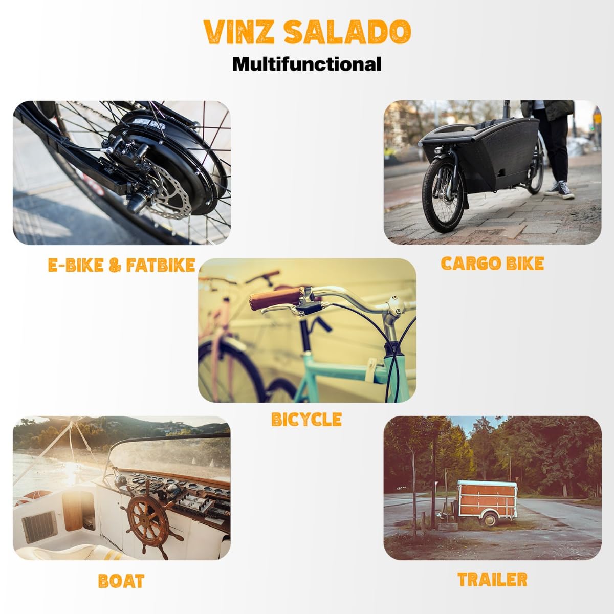 VINZ Salado Kettenschloss | Kette Schloß für Fahrrad | Fahrradschloss mit ART2 Gütezeichen | Panzerschloss aus gehärtetem Stahl 120cm x ø8.3mm 6