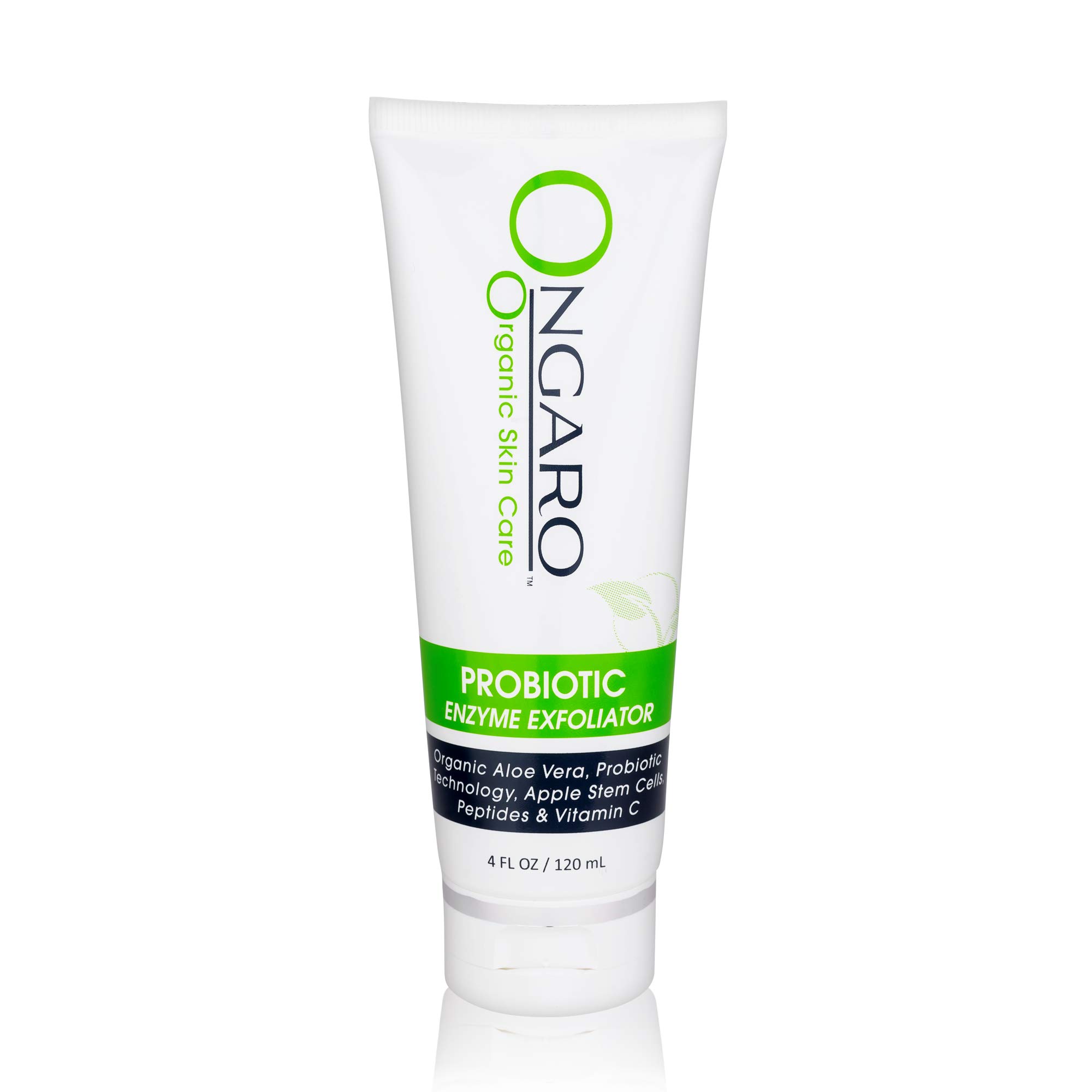 Ongaro Beauty Facial Exfoliator; Organic Fruit Enzyme Face Scrub; Natural Gentle Face Cleanser – Removes Dead Skin for a Clear, Smooth, Radiant Complexion – 4 oz.
