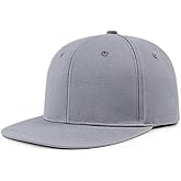 Zylioo 2XL XL L Oversized Snapback Hat for Men & Women, M S Flat Bill Baseball Cap, 100% Cotton Structured Blank Cap