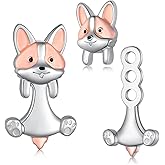 Corgi Earrings for Women 925 Sterling Silver Corgi Gifts for Corgi Lovers Cute Puppy Dog Jewelry Corgi Gifts for Women