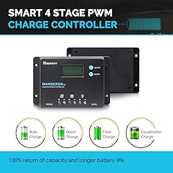 Renogy 10A 12V/24V PWM Postive Ground Solar Charge