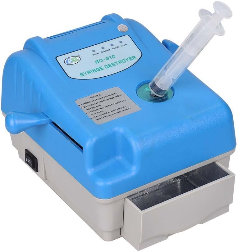 Portable syringe destroyer needle burner BD310 melting