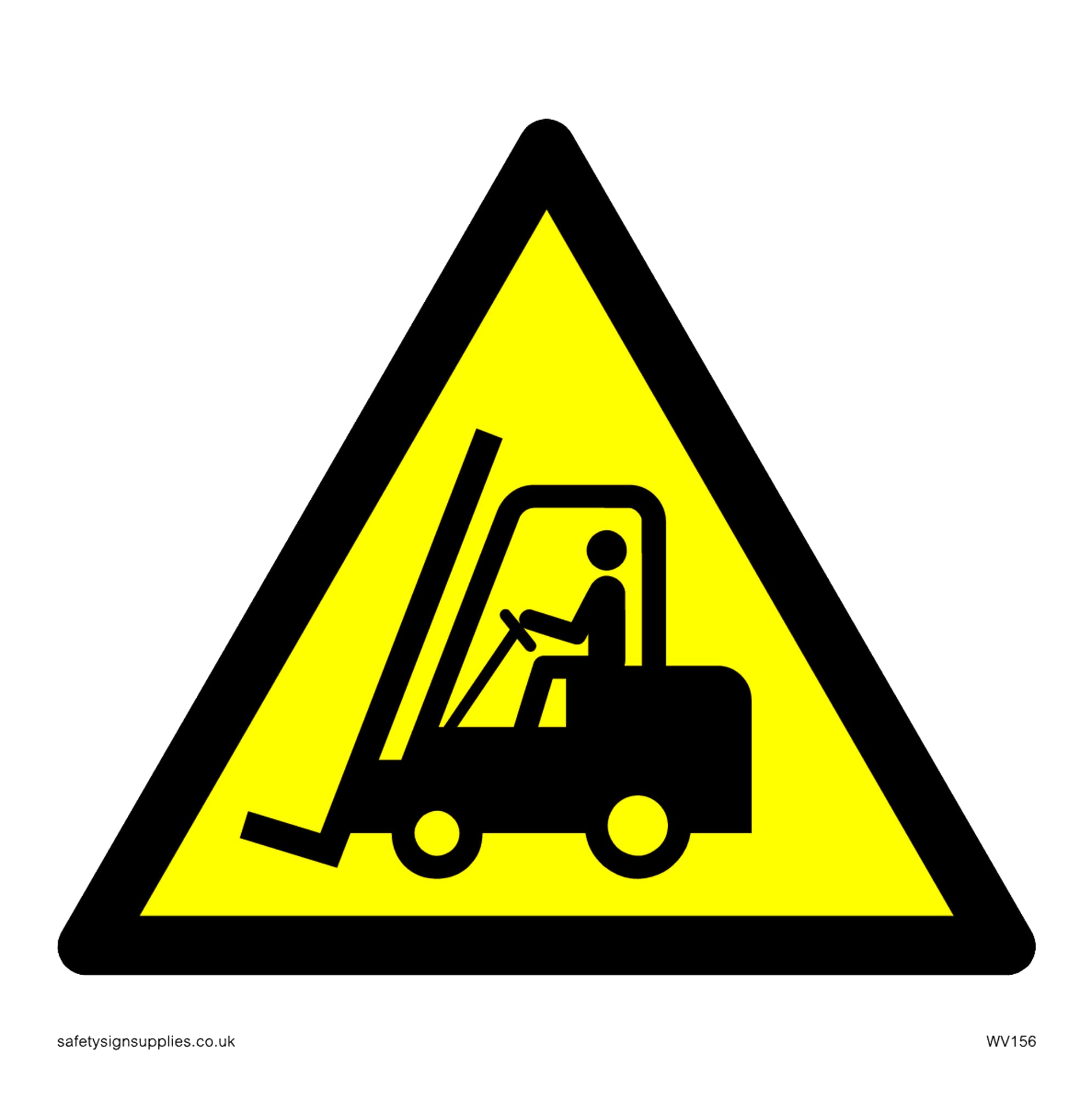 Pack of five - Fork Lift Truck Symbol Only Sign - 100x100mm - S10