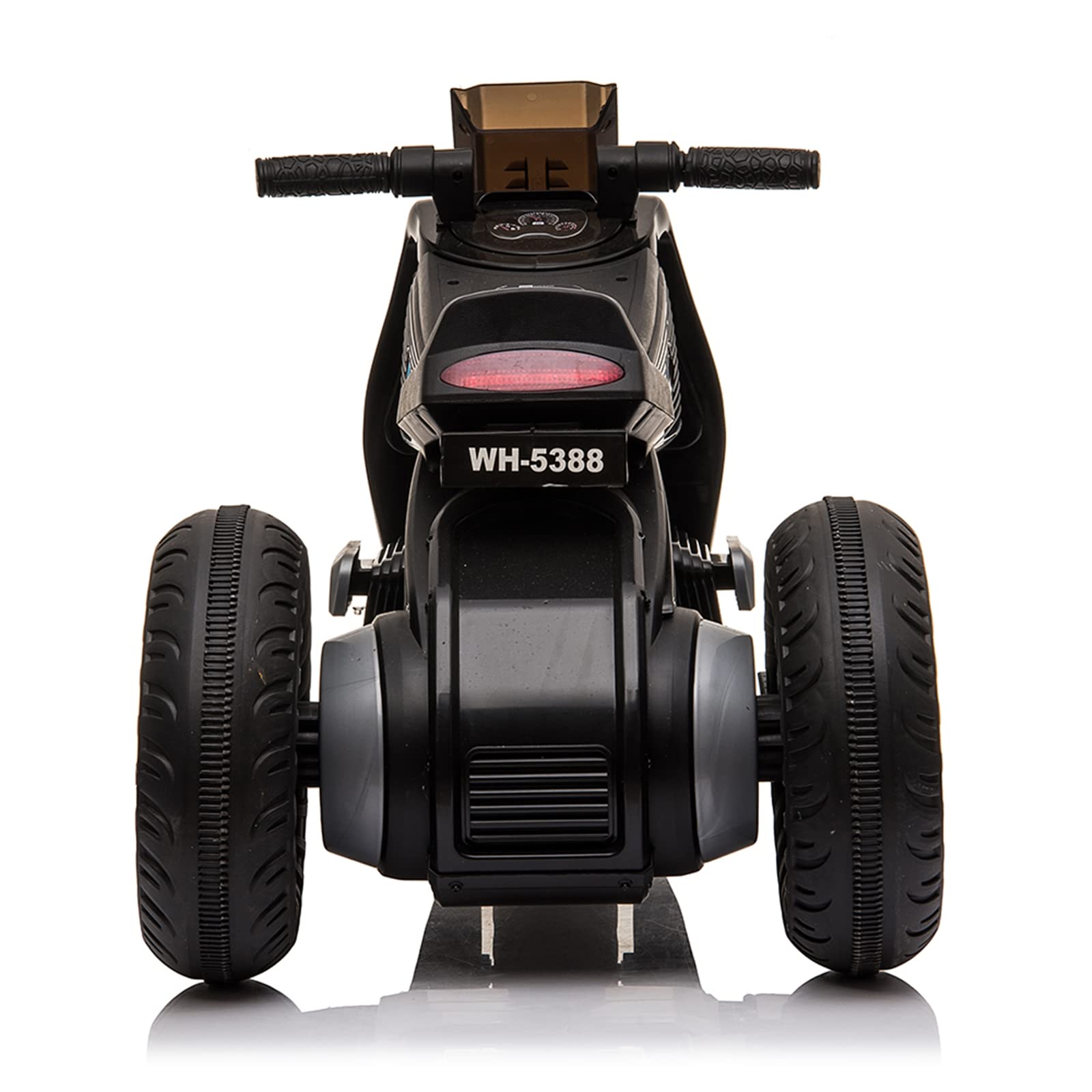 Children's Battery Powered 6V Electric Motorcycle 3 Wheels Double Drive, USB, Playback Music Functions, Pink