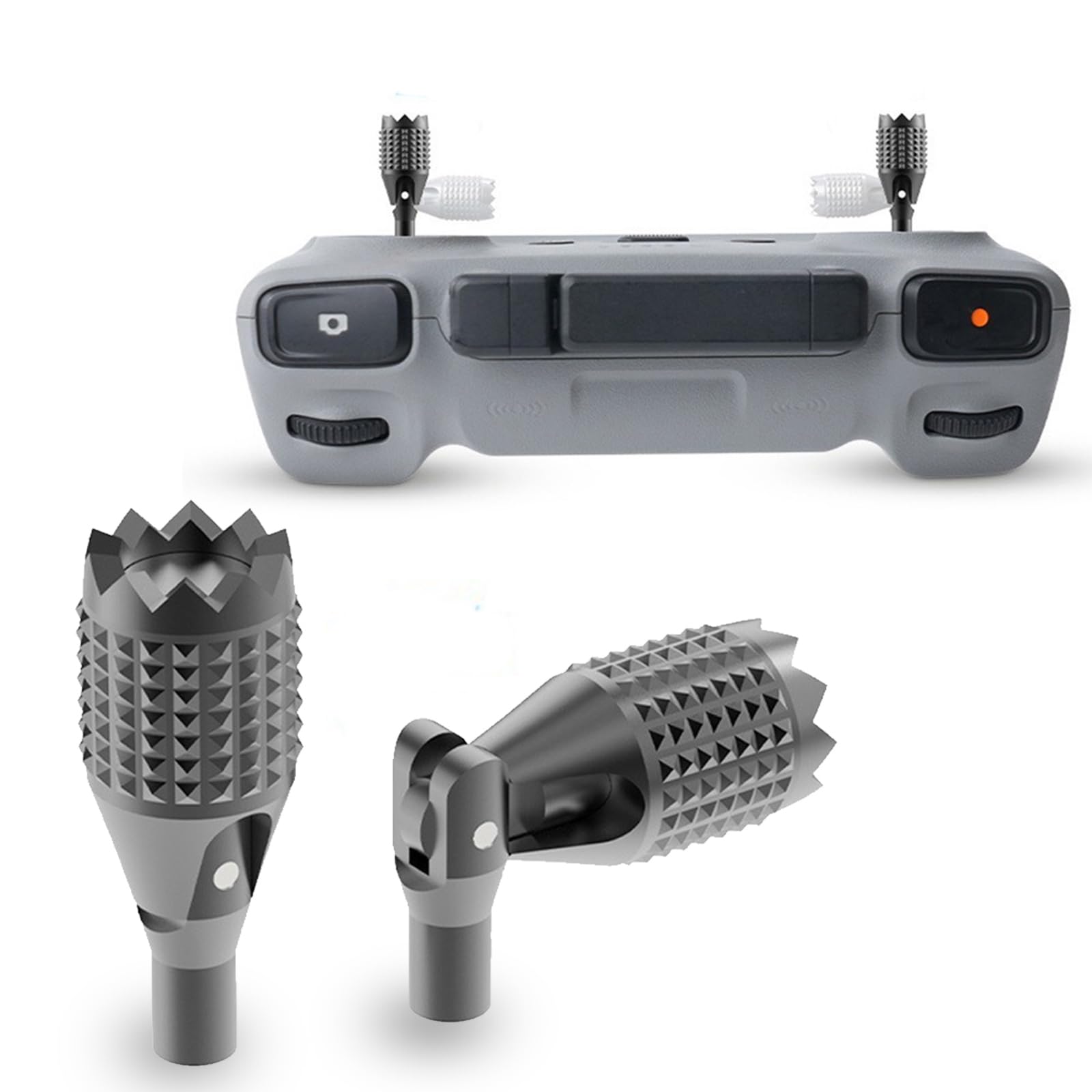 Foldable RC/RC2 Controller Joystick for DJI Mini 3 Pro/Mini 4 Pro/Air 3/Mavic 3, Retractable Aluminum Alloy Drone Control Thumb Sticks Replacement Accessories (Black)