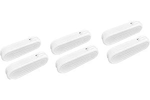 HASAYAKI Curtain Cord Weights, 6-Pack Plastic Pull String Pendants for Vertical Blind and Drapes - White
