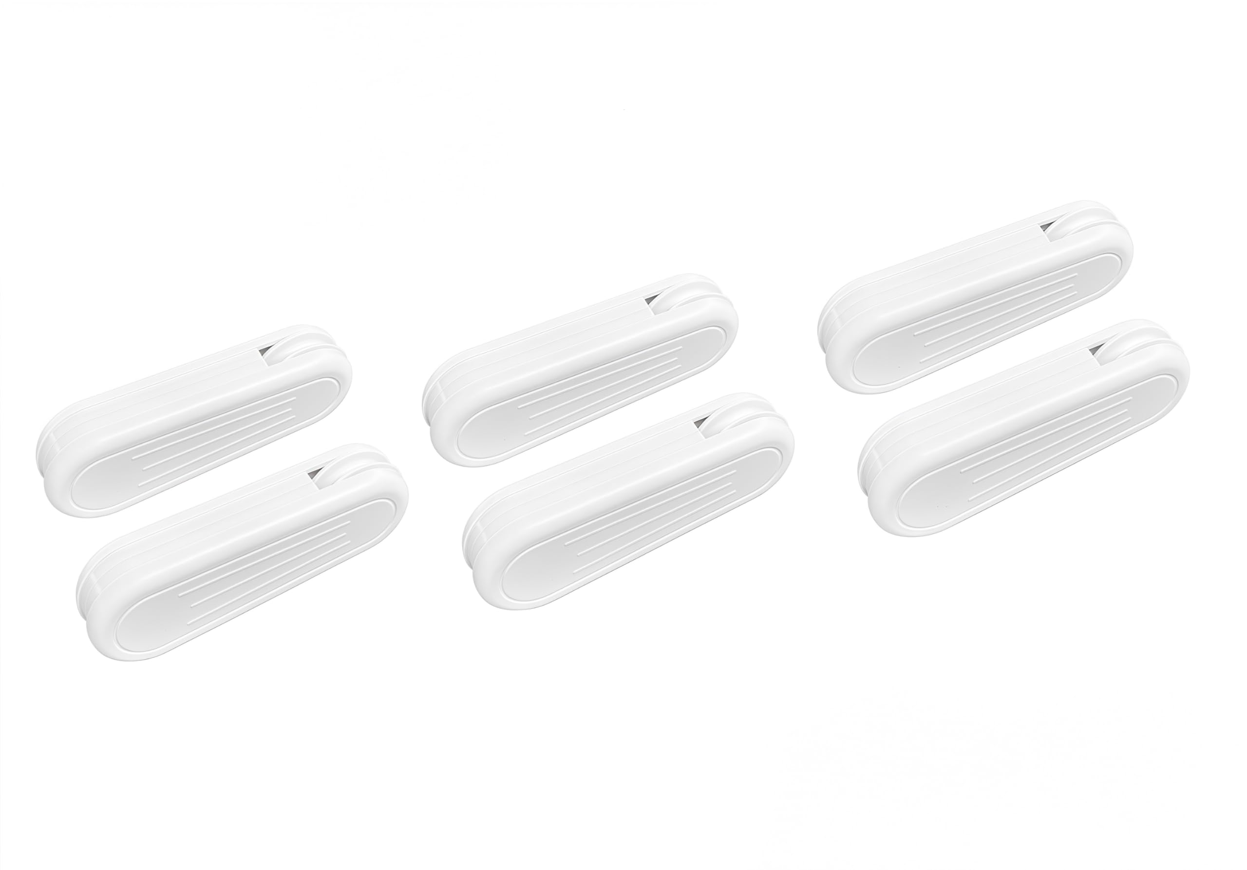 HASAYAKI Curtain Cord Weights, 6-Pack Plastic Pull String Pendants for Vertical Blind and Drapes - White