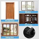 Zayejod 6M D-Shape Rubber Weather Stripping Door Seal Self-Adhesive Black view 7