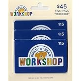 Build A Bear Physical Gift Card – (Multipack of $15 x3)
