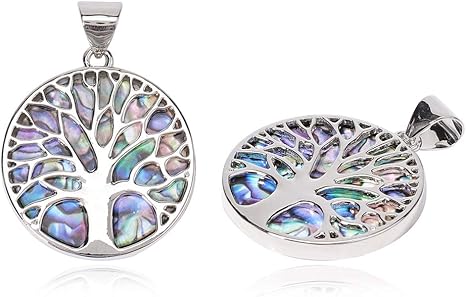 Amazon Co Jp Ph Pandahall 5個セット フラットラウンド オブライフツリーチャーム ペンダント 樹脂イミテーション ブレスレット ネックレス ジュエリー作り 生命の樹 ホーム キッチン