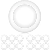 PARMIDA (12 Pack) 5/6 Inch Dimmable LED Disk Light Surface Flush Mount 15W, UL Listed, Recessed Retrofit Ceiling Disc Lights, Energy Star, Installs into Junction Box Or Recessed Can,1050lm - 5000K