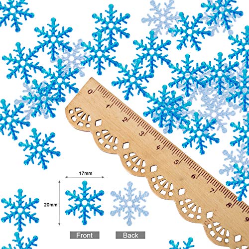 GWHOLE 600Pcs Snowflakes Confetti for Christmas Wedding Birthday Holiday Party Table Decorations Supplies
