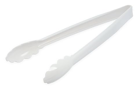Carlisle 6 Clear Plastic Commercial Restaurant Salad Bar Tongs
