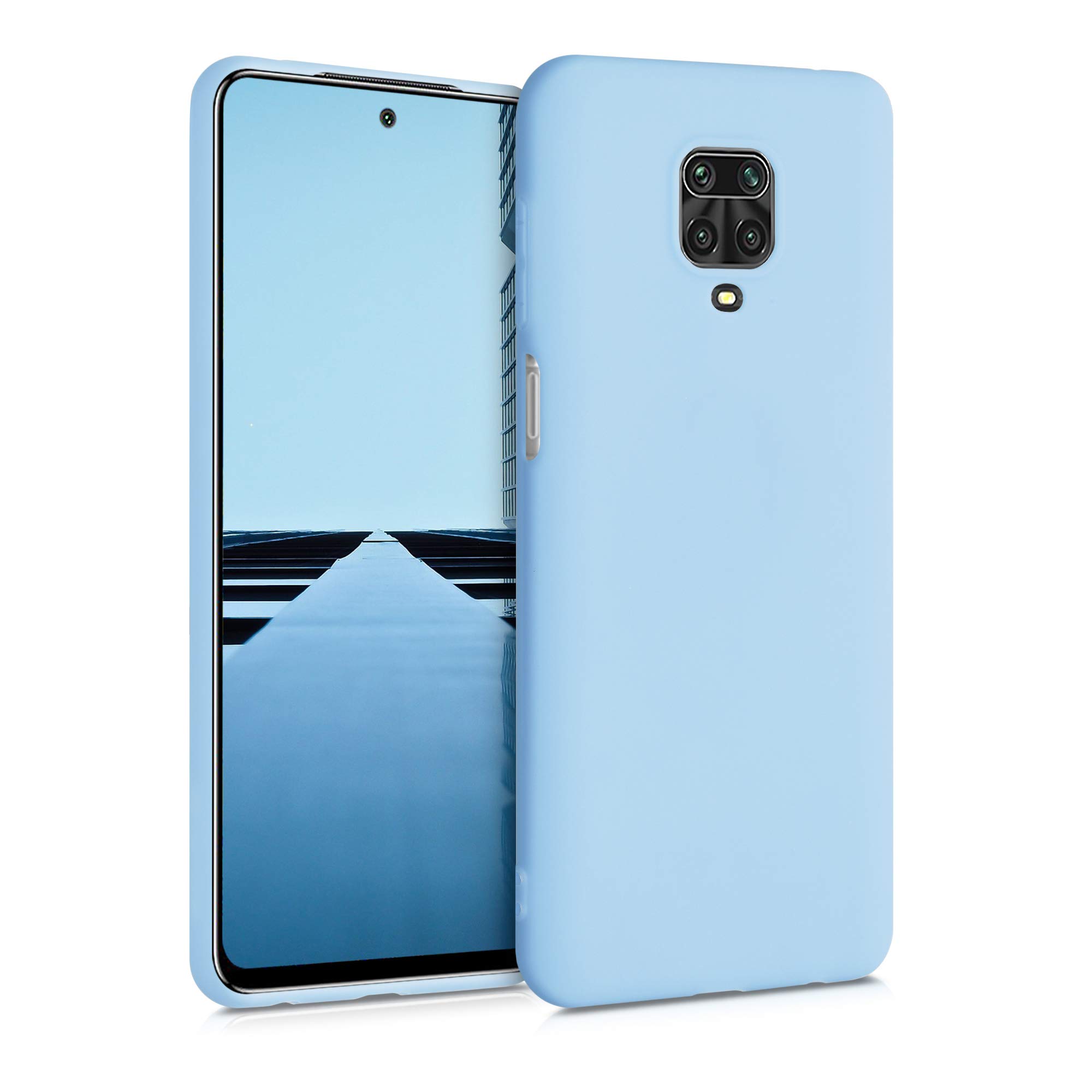 kwmobile Case Compatible with Xiaomi Redmi Note 9S / 9 Pro / 9 Pro Max Case - Soft Slim Protective TPU Silicone Cover - Pastel Blue — image 1