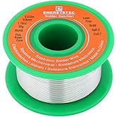 Solder Wire Lead Free Rosin Core Flux 0.8mm Electric Solder Fine Sn99 Ag0.3 Cu0.7 Flow 0.032in 0.11lb for Electronics Solderi