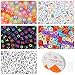 KINGYAO Letter Beads for Jewelry Making Supplies Alphabet Beads for Kids Kandi Beads 750 Pieces 5 Colors Bead Accessories for Jewelry Making with 2 Beading Cords