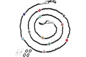 ERNAULO Beaded Glasses Chain for Women Eyeglass Chain Eye Glasses Holders Around Neck Eyeglass Chains for Women