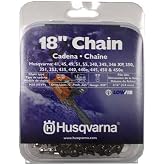 Husqvarna Chainsaw Chain 18-Inch .050 Gauge .325 Pitch Low Kickback Low-Vibration, Orange/Gray, 18 inches (531300439)