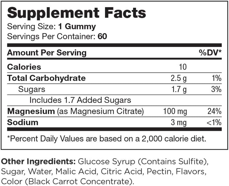 Chapter One Magnesium Gummies, Great Tasting Magnesium for Kids, Calm Kids Magnesium, Magnesium Gummies for Women and Men, Certified Kosher, (60 Flavored Gummies): Health & Personal Care