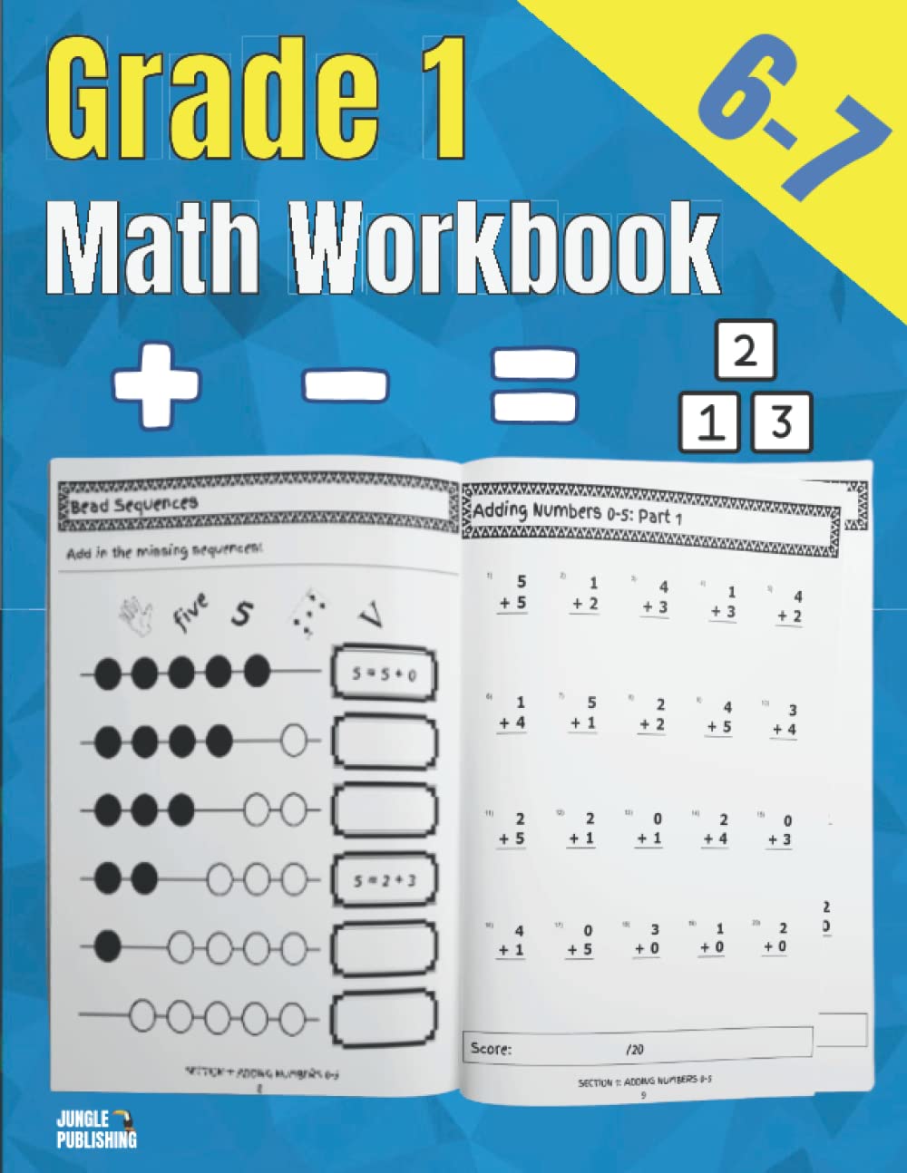 1st Grade Math Workbook: Addition and Subtraction Practice Book | Ages 6-7 | Homeschooling Materials | Digits 0-10 | Grade 1, Number Bonds, Drills, ...