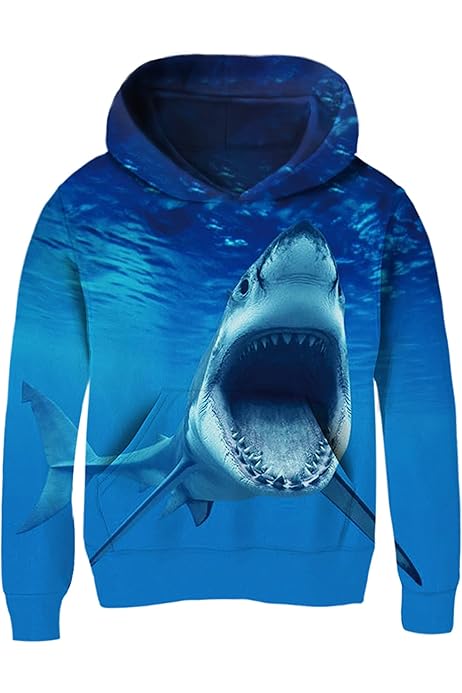 Sweatshirt Shark Jacke Amazon Clothes For Kids AUNVITO Kids