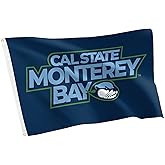 Desert Cactus California State University Monterey Bay CSUMB Flag - 3 x 5 Feet Otters Banner, Indoor/Outdoor Durable Fabric, 100% Polyester Design (Style B)