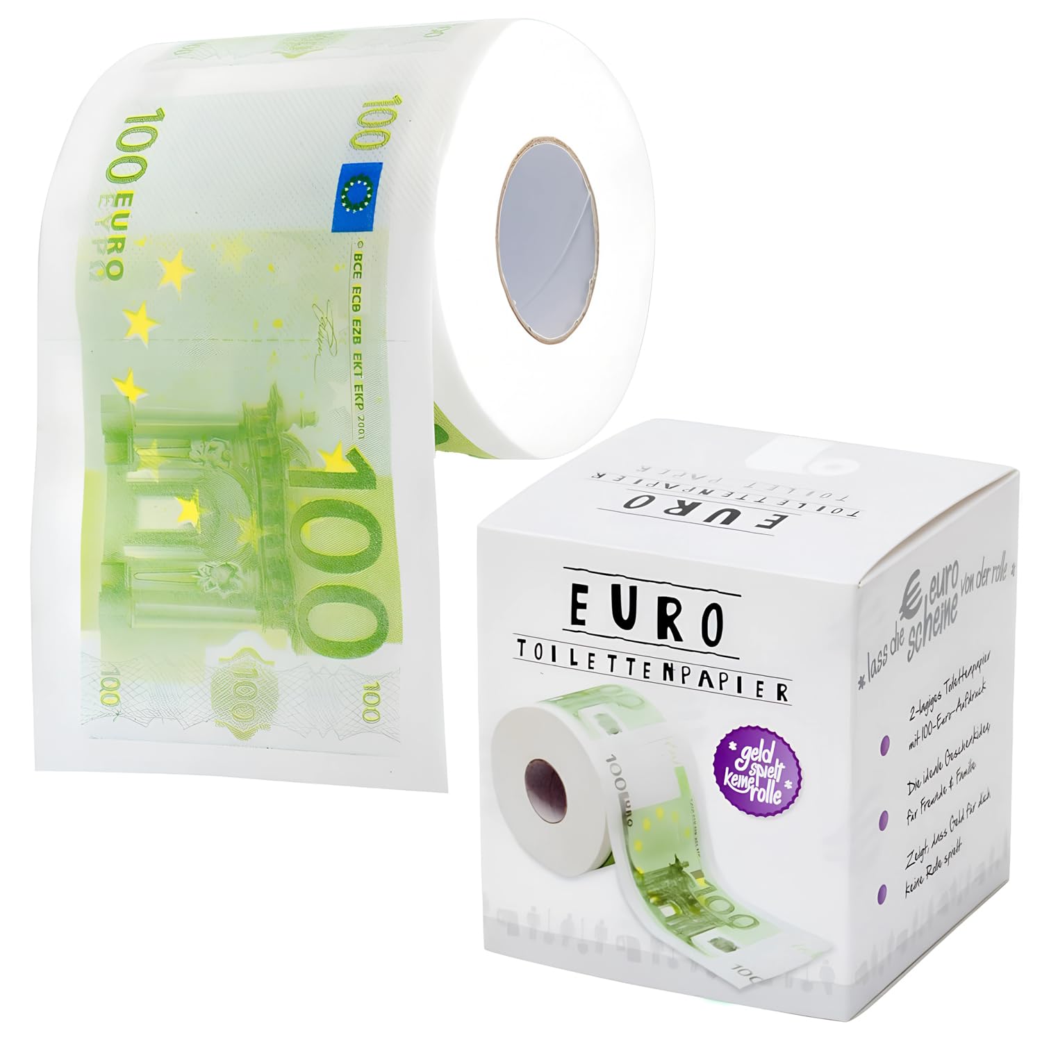 Toilet Paper Gift Wrapped Toilet Paper Joke Article (Euro)