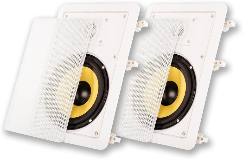 Acoustic Audio HD-650 in Wall 6.5" Speakers Home Theater Surround Sound Pair